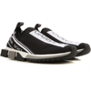 Dolce & Gabbana Sorrento Logo Slip-on Sneaker In 89690 Black/white