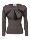 COPERNI TWISTED CUTOUT KNIT TOP