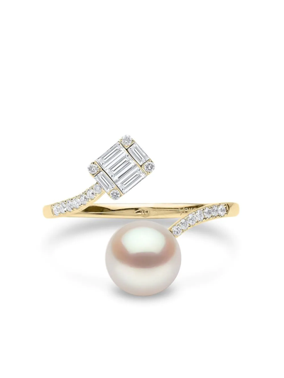 Yoko London 18kt Yellow Gold Starlight Pearl And Diamond Ring