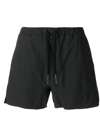 11 BY BORIS BIDJAN SABERI EMBROIDERED-LOGO DETAIL SHORTS