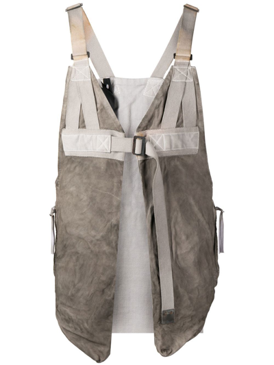 Boris Bidjan Saberi Sliding-buckle Fastening Vest In Grey