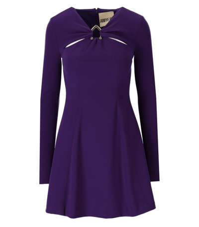 Aniye By Womens Purple Polyester Dress In Violet