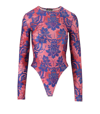 Versace Jeans Couture Tapestry Couture Tapestry Couture Bodysuit In Pink
