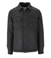 Woolrich Two-pocket Button-up Shirt Jacket In Grigio