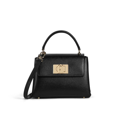 Furla 1927 Bag In Grained Leather In Black