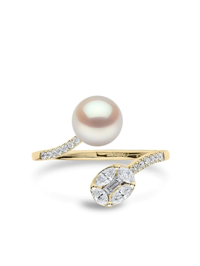 Yoko London 18kt Yellow Gold Starlight Pearl And Diamond Ring In 金色