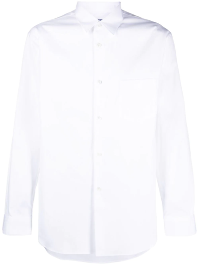 Comme Des Garçons Shirt Shape 2 Oxford Shirt In White