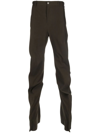 Y/project Slim Banana Draped Trousers In 绿色