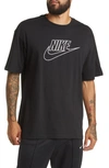 Nike Sportswear Max 90 Embroidered Logo T-shirt In Black