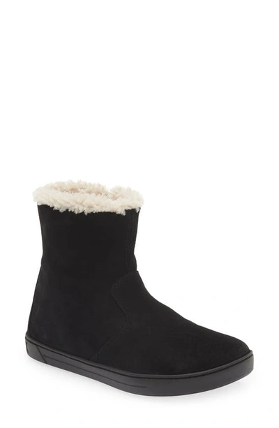 Birkenstock Little Girl's & Girl's Lille Kid Wool & Faux Fur Boots In Black Natural