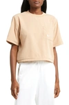 Nike Everyday Modern Woven Boxy T-shirt In Brown In Hemp/ Sail
