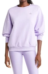 Alo Yoga Accolade Crewneck Sweatshirt In Violet Skies