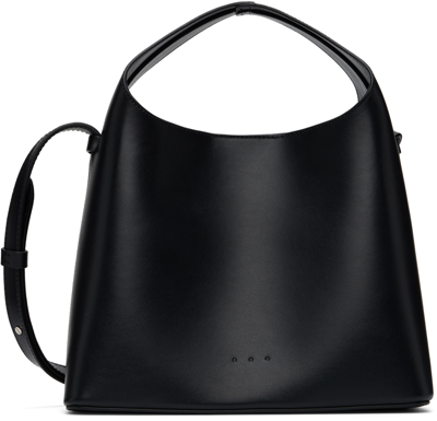 Aesther Ekme Black Mini Leather Shoulder Bag In 101 Black