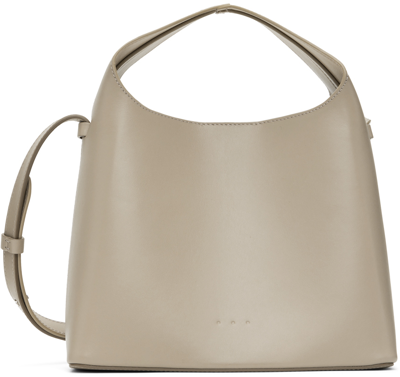 Aesther Ekme Taupe Mini Sac Shoulder Bag In 111 Rock