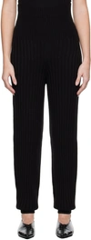 Drae Black Den Seamless Lounge Pants In Black