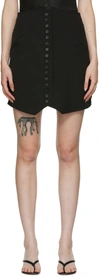 Maiden Name Ssense Exclusive Black Shea Miniskirt In Black