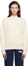 SPORTY AND RICH OFF-WHITE NEW HEALTH SWEATSHIRT