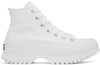 CONVERSE WHITE CHUCK TAYLOR ALL STAR LUGGED 2.0 SNEAKERS