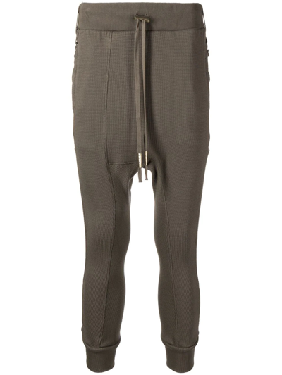 Boris Bidjan Saberi Drawstring-fastening Waistband Trousers In Grün