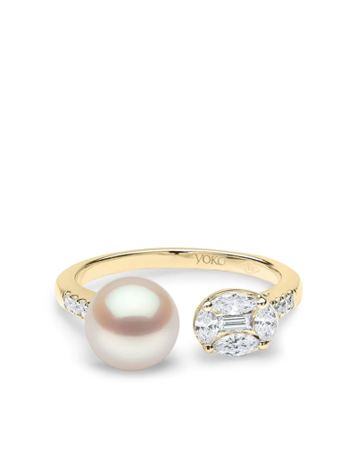 Yoko London 18kt Yellow Gold Starlight Pearl And Diamond Ring