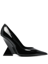 Attico Cheope 105mm Pointed-toe Pumps In Schwarz