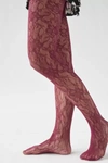 Urban Outfitters Maude Lace Tight In Maroon