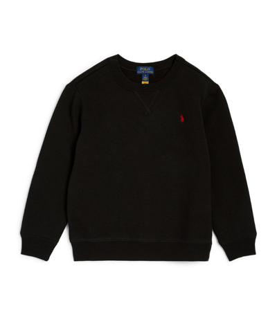Polo Ralph Lauren Kids' Polo Pony Cotton Sweatshirt In Schwarz