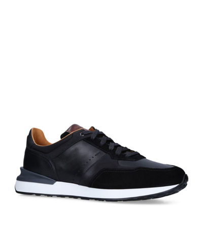 Magnanni Xl Grafton Runner Sneakers In Black