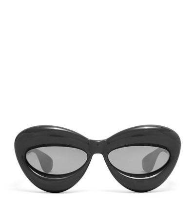 Loewe Inflated Cat Eye Sunglasses In Black