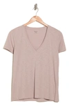 Madewell V-neck Short Sleeve T-shirt In Still Grey