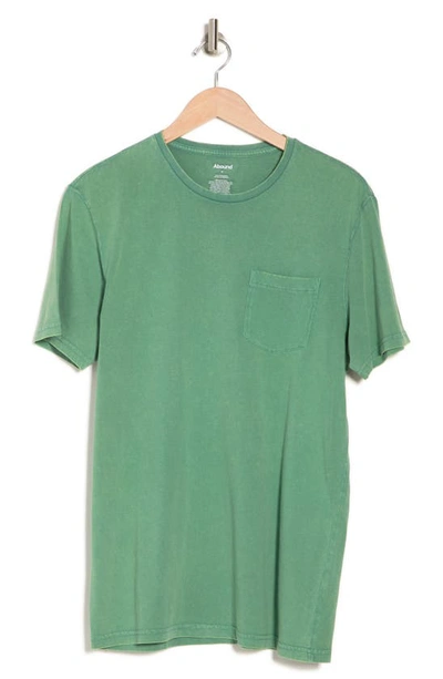 Abound Pocket Acid Wash T-shirt In Green Posy