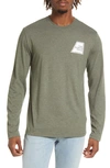THE NORTH FACE LONG SLEEVE LOGO GRAPHIC T-SHIRT
