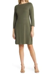 Tommy Bahama Darcy Three-quarter Sleeve Minidress In Banana Leaves