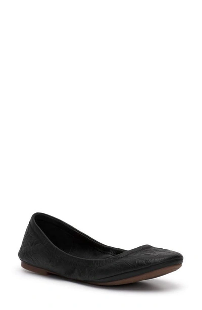Lucky Brand 'emmie' Flat In Black Lrgfrl
