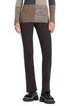 Sandro Palerme Rib Knit Pants In Ice Brown