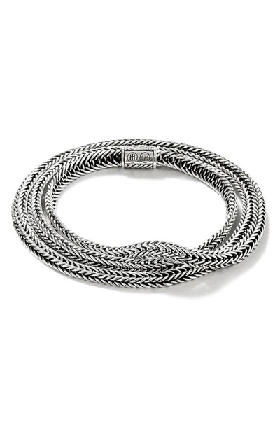 John Hardy Women's Sterling Silver Classic Kami Chain Triple Wrap Bracelet