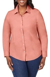 Foxcroft Dianna Button-up Shirt In Pumpkin Spice