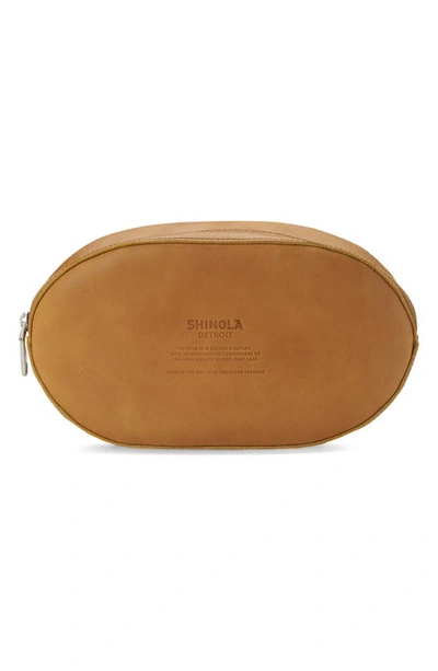 Shinola Football Leather Travel Kit In Chestnut ModeSens