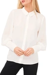 Halogen Solid Button-up Shirt In New Ivory