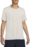 Nike Dri-fit 365 Running T-shirt In Light Bone/heather/reflective Silver