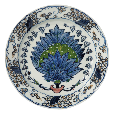 Oka Set Of Four Isphahan Porcelain Starter Plates