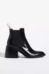 See By Chloé A202 High Heels Ankle Boots In Black Leather In Black