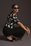 Maeve Harmon Jacquard Sweater Tee In Assorted