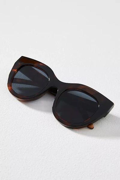 Le Specs Air Heart Cat-eye Sunglasses In Brown