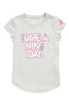 Nike Kids' Crew Neck Graphic T-shirt In Grey Heather