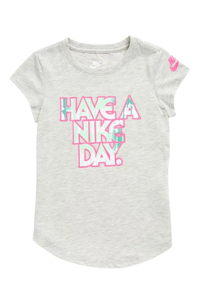 Nike Kids' Crew Neck Graphic T-shirt In Grey Heather