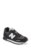 New Balance 574 Rugged Sneaker In Black With White