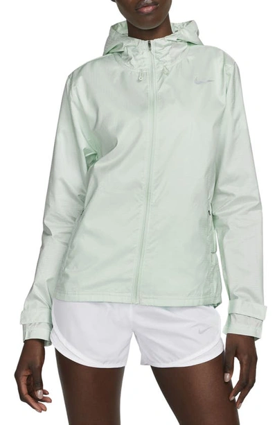 Nike Essential Water Repellent Running Jacket In Barely Green