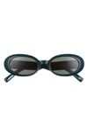 LE SPECS WORK IT 53MM OVAL SUNGLASSES