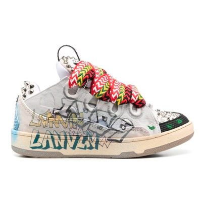 Lanvin Curb Low-top Sneakers In White